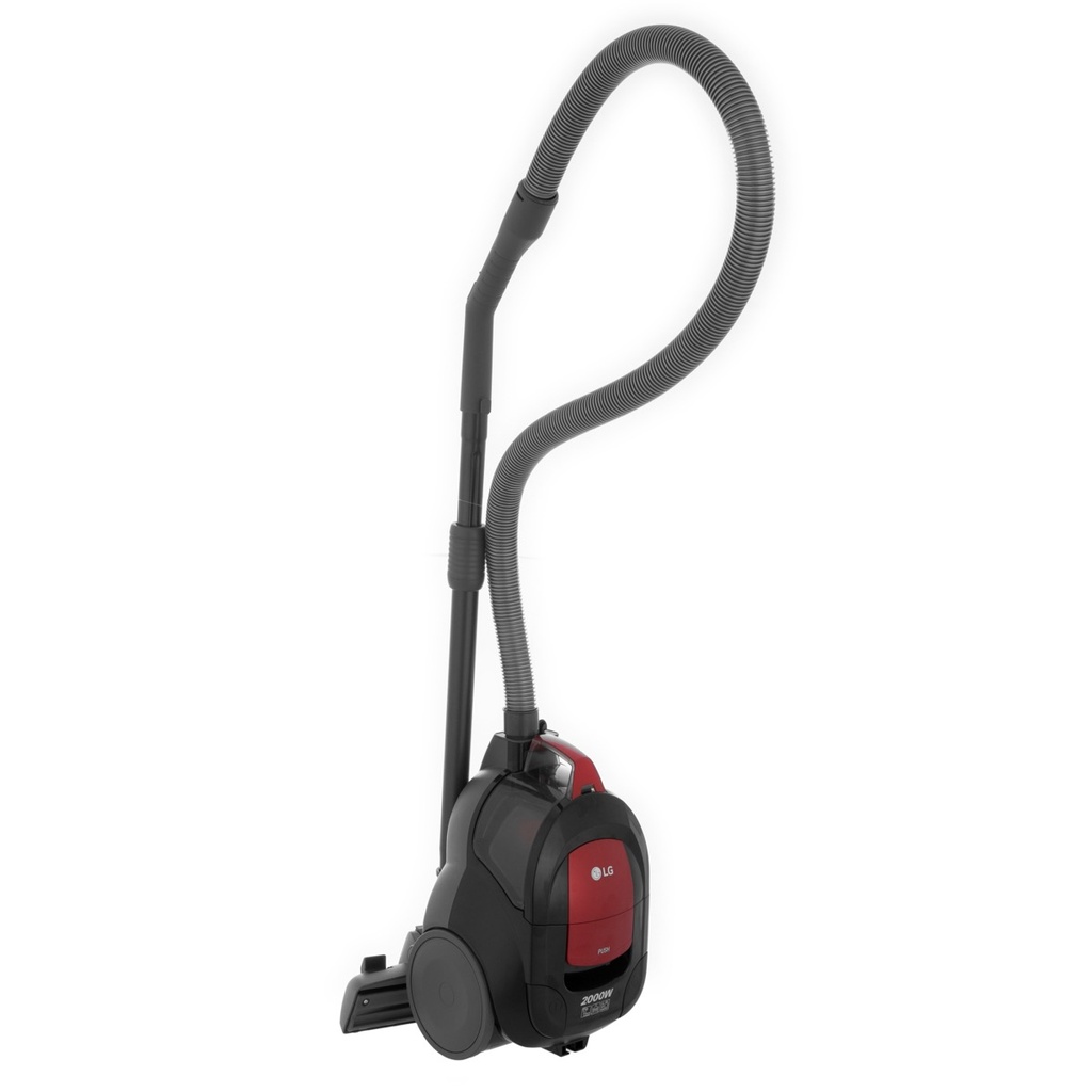 مكنسة كهربائية ال جي بدون كيس، 2000 وات، احمر - VC5420NNTR