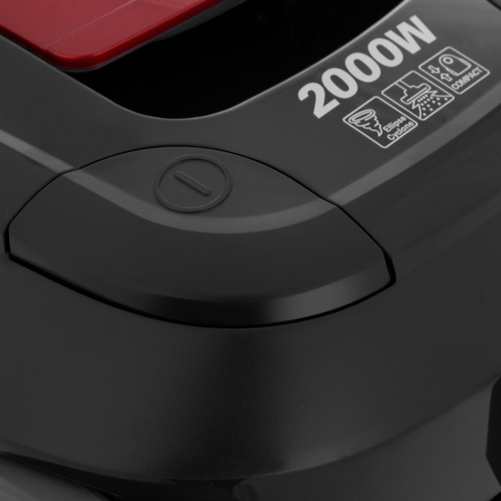 مكنسة كهربائية ال جي بدون كيس، 2000 وات، احمر - VC5420NNTR