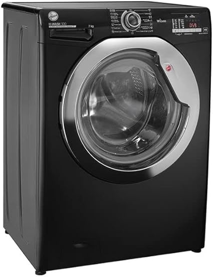 غسالة ملابس هوفر فول أوتوماتيك 7 كجم ، أسود H3WS173DC3B-ELA