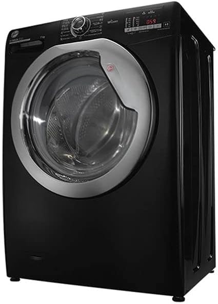 غسالة ملابس هوفر فول أوتوماتيك 7 كجم ، أسود H3WS173DC3B-ELA