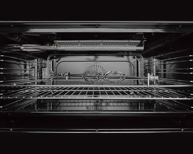 بوتاجاز لاجيرمانيا 90 × 60 - 5 شعلة غاز استانلس × أسود 9N10GUB1X4AWW