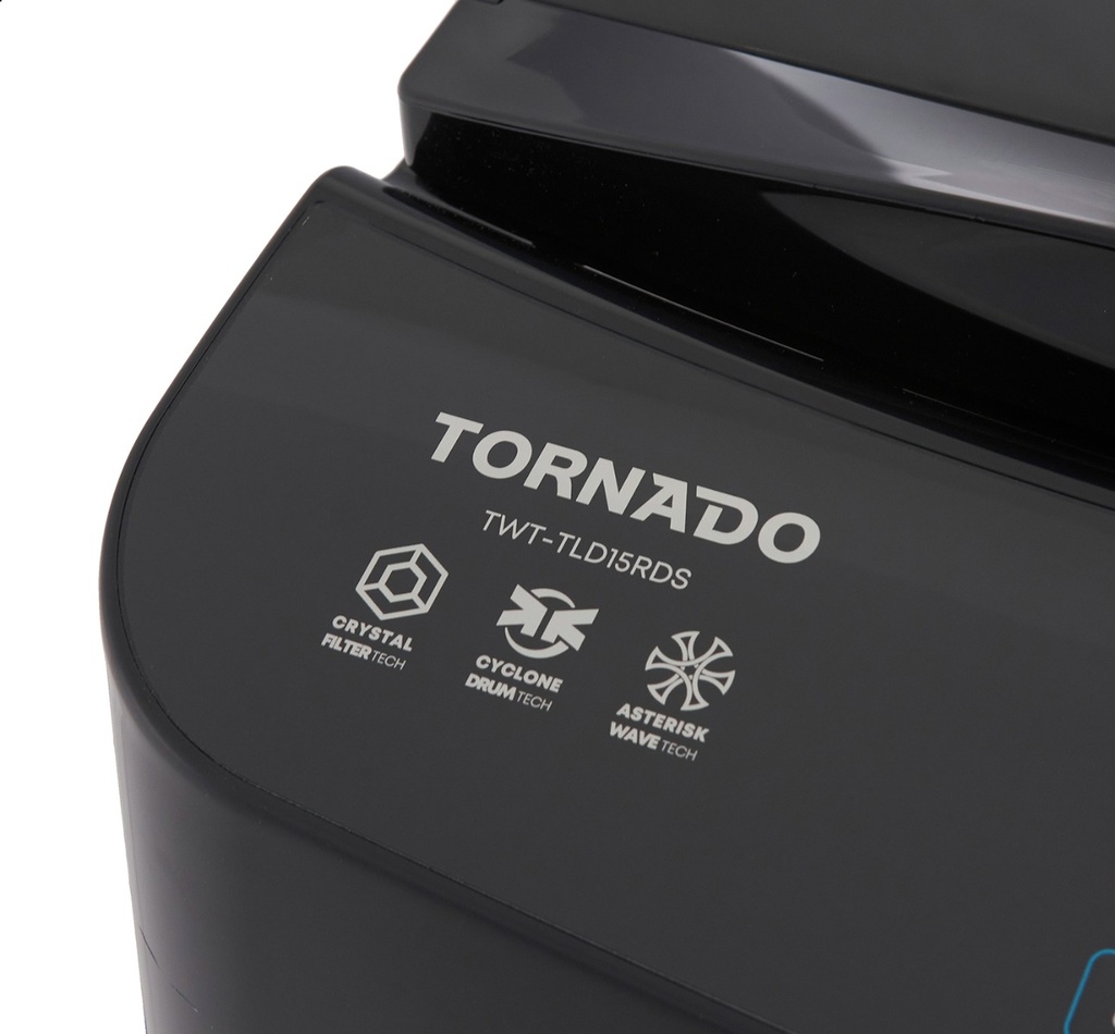 غسالة ملابس تورنيدو 15 كجم DDM انفرتر بطلمبة سيلفر غامق TWT-TLD15RDS