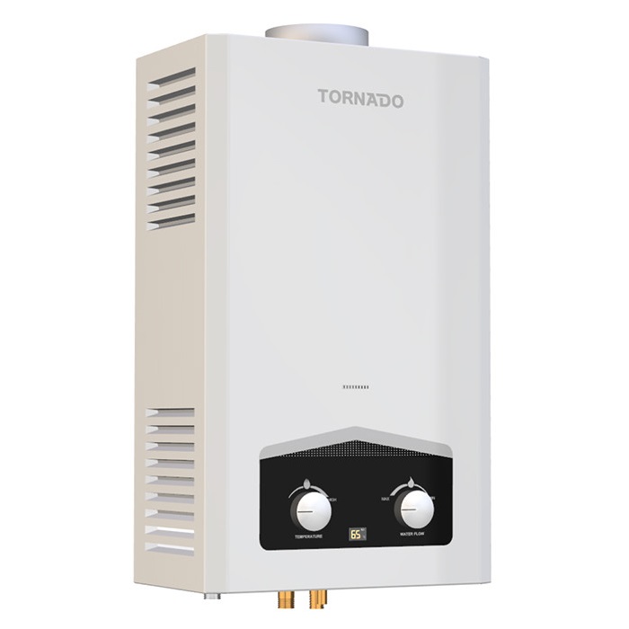 سخان مياه تورنيدو غاز 10 لتر غاز بوتاجاز أبيض GHM-C10CTE-W