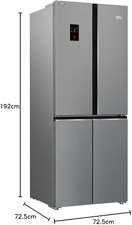 ثلاجة بيكو 450 لتر انفرتر ديجيتال 4 أبواب ستانلس موديل GNE480E20ZXPH