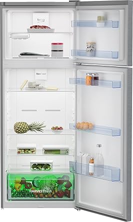 ثلاجة نوفروست ستانلس ستيل ببابين من بيكو RDNE448M20XB، 408 ليتر فضي 