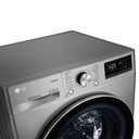 غسالة بخار مع مجفف من ال جي F4R5TGG2T، 8 كيلوجرام - فضي