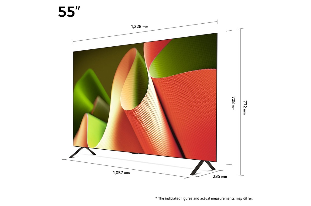 تلفزيون ال جي 55 بوصة سمارت OLED، بدقة 4K UHD، بريسيفر داخلي - OLED55B46LA