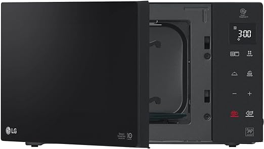 ميكروويف ال جي نيو شيف من غير شوايه، سعة 25 لتر، اسود