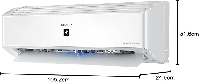 تكييف شارب 3 حصان بارد ساخن انفرتر - مستورد أبيضAY-XP24YHE