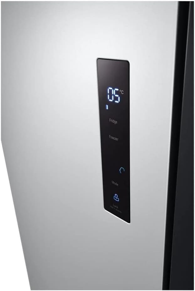 ثلاجة نوفروست ال جي بموتور انفرتر، 519 لتر، فضي - GCFB507PQAM