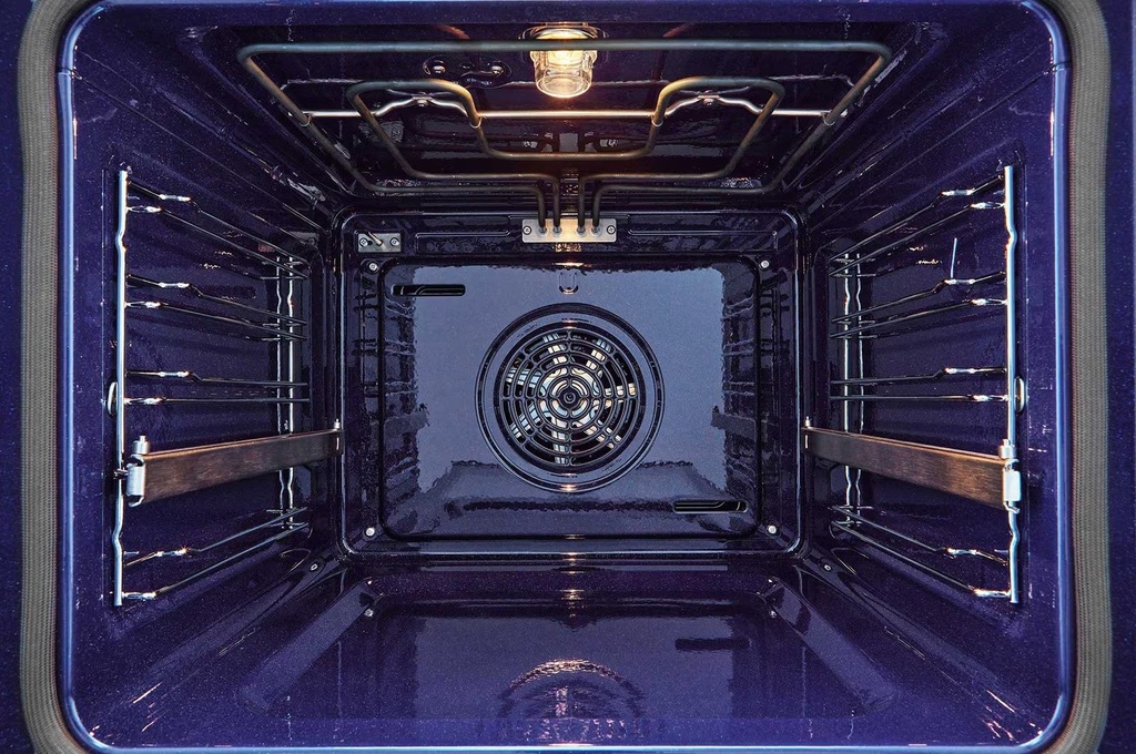 فرن بلت ان كهرباء ال جي، بميزة اير فراي، 60 سم، 76 لتر، اسود وفضي - WSED7613S.BSTZEEC