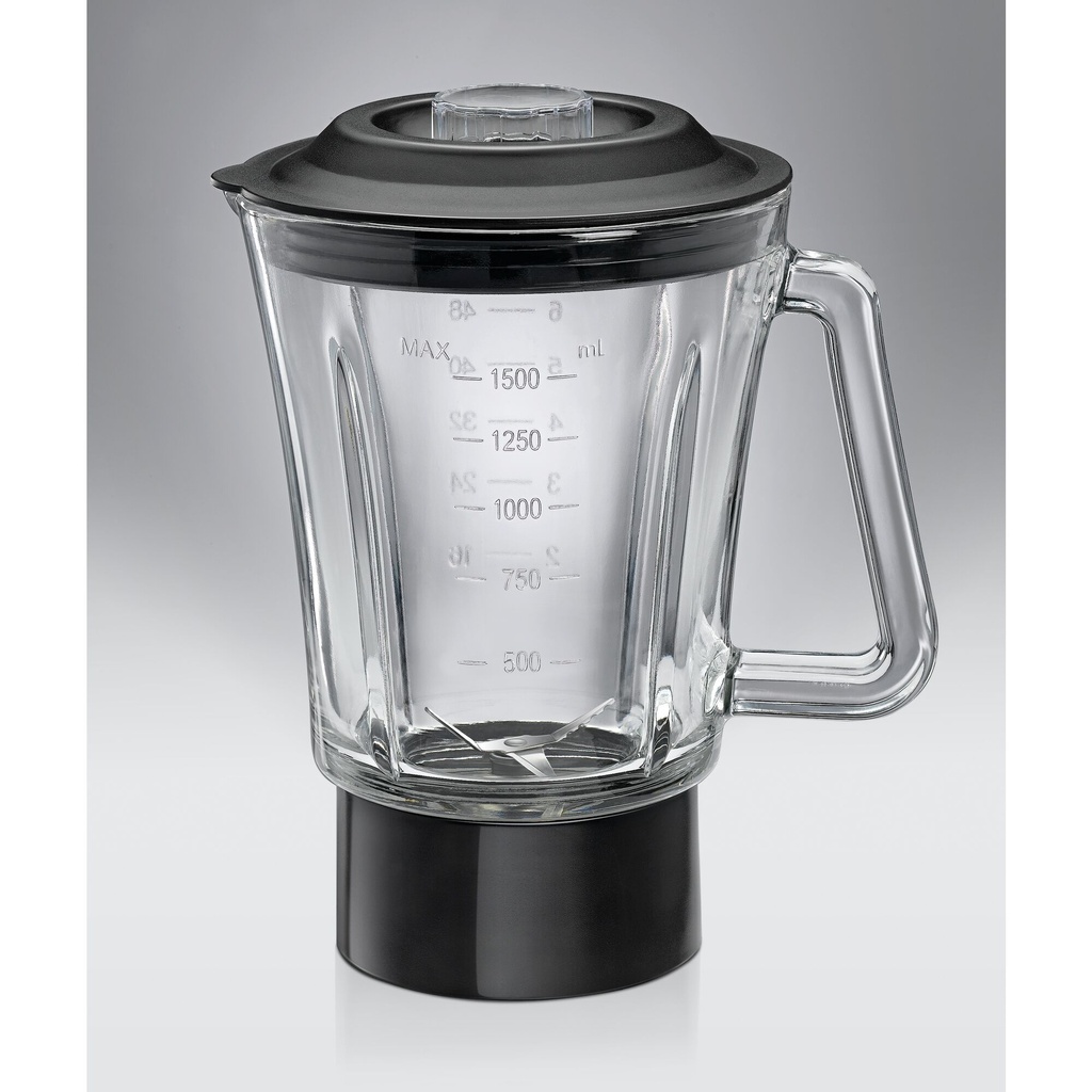 خلاط بلاك + ديكر بملحقاته، سعة 1.5 لتر، بقوة 600 وات، اسود - BGG600-B9