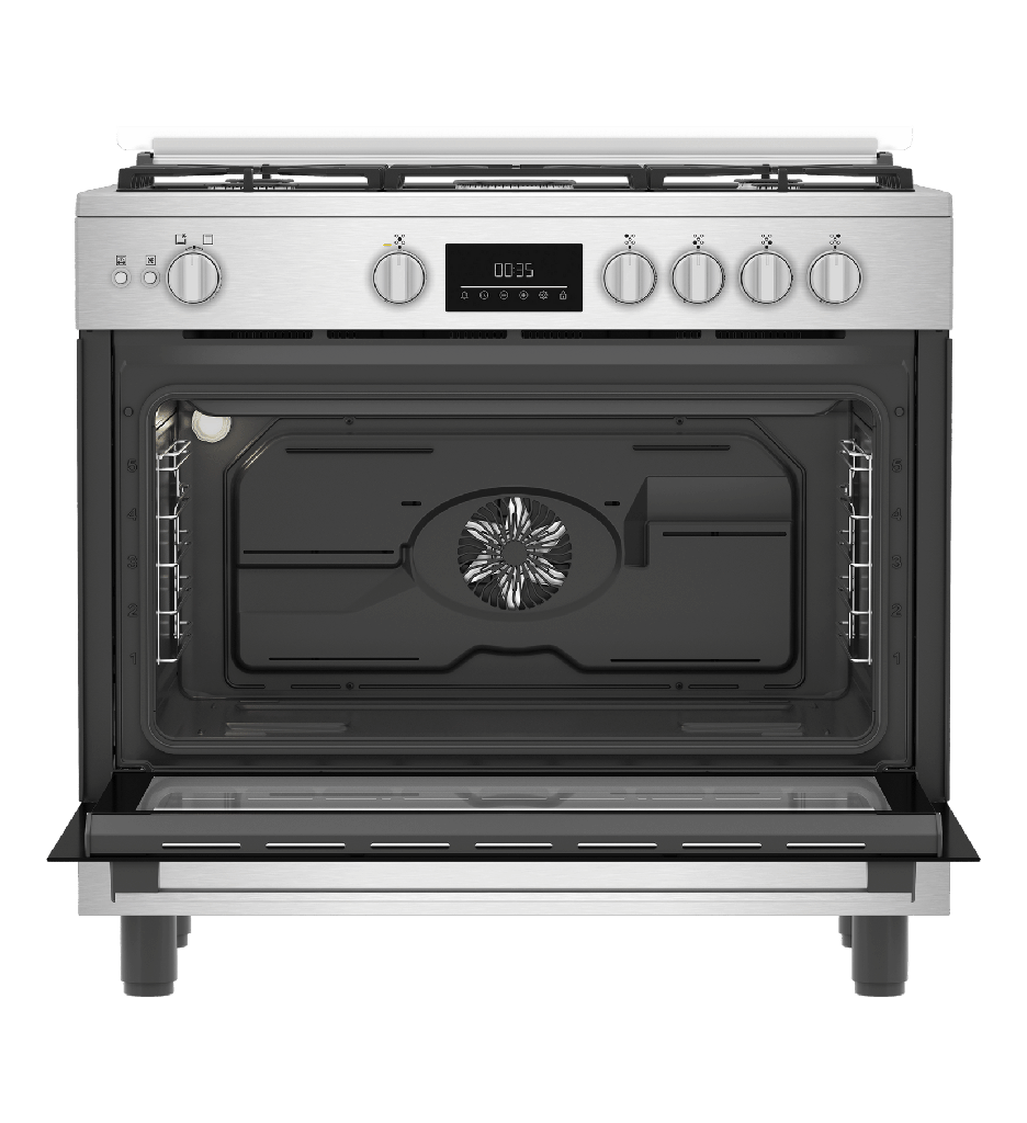 بوتجاز بيكو مقاس 60*90 سم ارتفاع 85 سم - اللون اينوكس -5 شعلات سطح غاز - شعله فرن غاز -شعله شوايه غاز- امان كامل سطح وفرن - غطاء سطح زجاج - ايرفراير - صينيه فرن - شبكه فرن - حامل اواني حديد زهر - شاشه تاتش - اشعال ذاتي - مروحه تبريد - مروحه فرن 1 قط