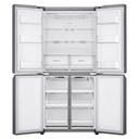 ثلاجة نوفروست ال جي بموتور انفرتر، 530 لتر، فضي - GC-B22FFLZB