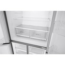 ثلاجة نوفروست ال جي بموتور انفرتر، 530 لتر، فضي - GC-B22FFLZB