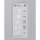 ثلاجة نوفروست ال جي بموتور انفرتر، 530 لتر، فضي - GC-B22FFLZB