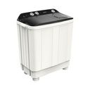 غسالة تورنيدو نصف أوتوماتيكية سعة 12 كجم، أبيض × أسود، TMH-HS12C(WK)