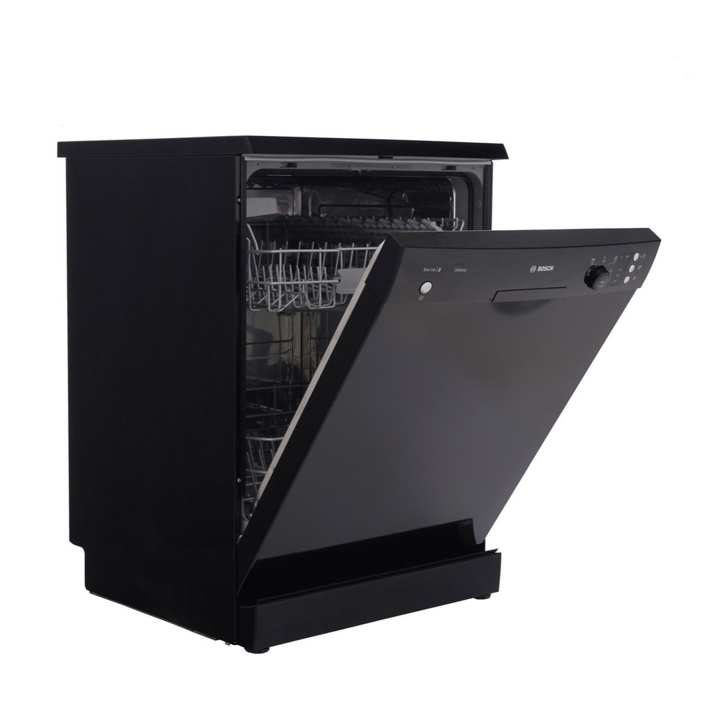 غسالة اطباق بوش سيريز 2، سعة 12 فرد، اسود - SMS25AB00V