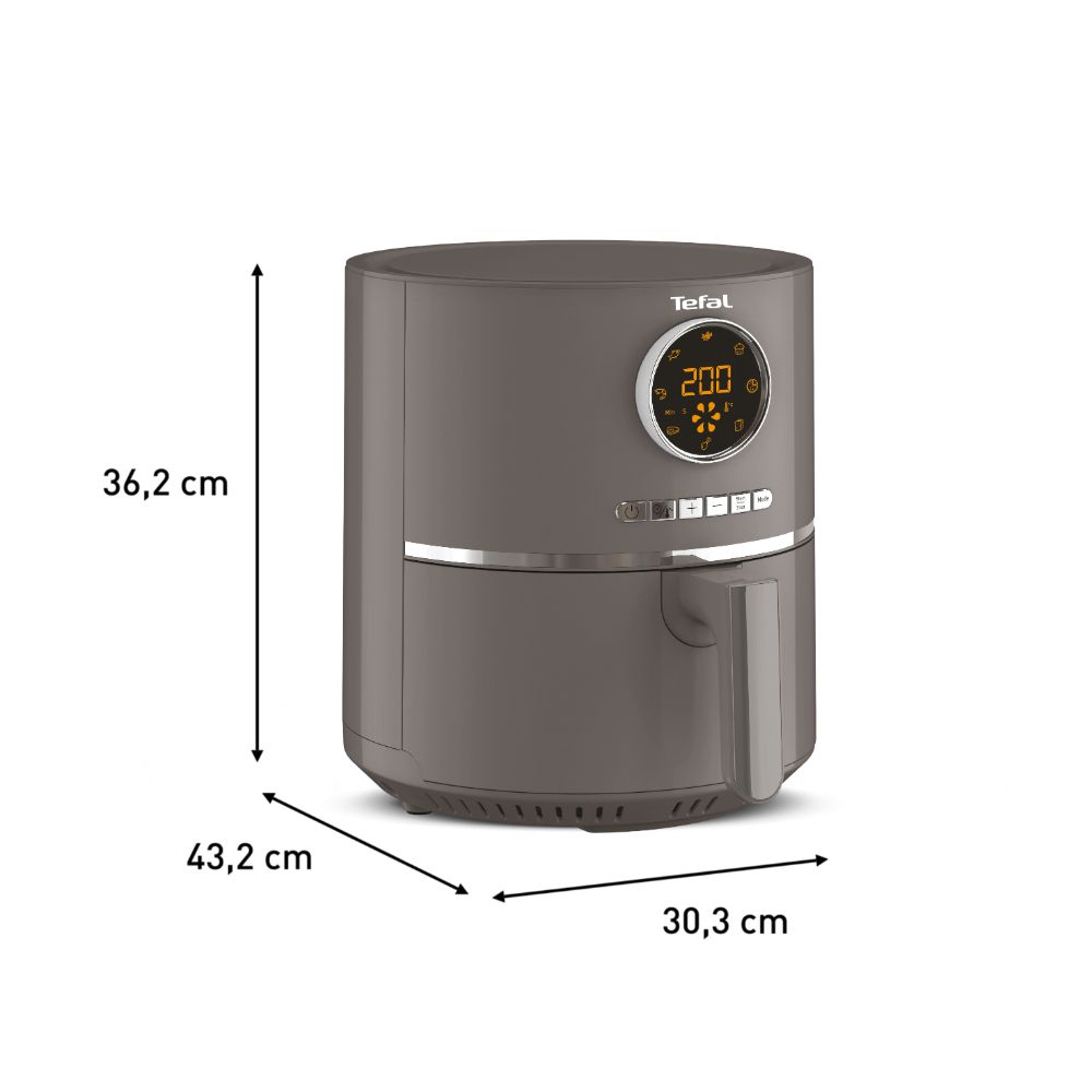 اير فراير تيفال الترا ديجيتال، 4.2 لتر، 1600 وات، رمادي - EY111B15