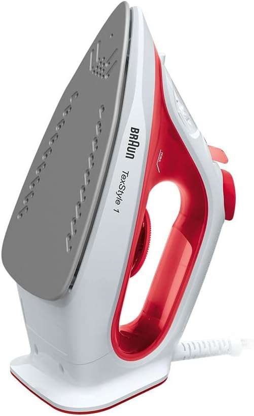 مكواة  براون بالبخار 1900 وات بقاعدة غير قابلة للصق - أحمر - موديل SI1019RD