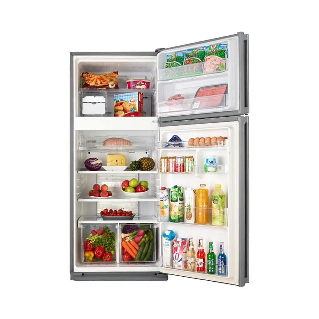sharp-refrigerator-no-frost-450-liter-2-doors-stainless-color-sj-58c-st-open-food.webp
