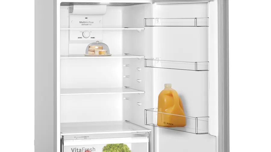 ثلاجة بوش نوفروست لون اينوكس KDN55NL2E8