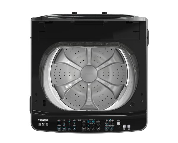 غسالة تورنيدو فوق اتوماتيك 17كيلو انفرتر استانلس مقبض كرومTWT-TLD17RSC