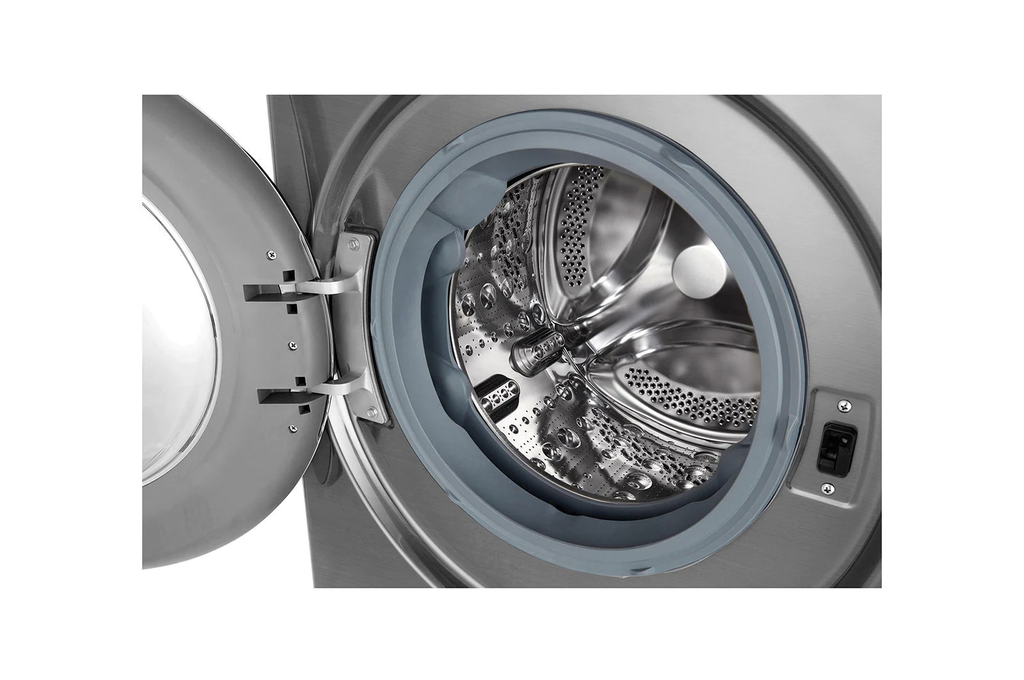 غسالة بخار مع مجفف من ال جي F4R5TGG2T، 8 كيلوجرام - فضي