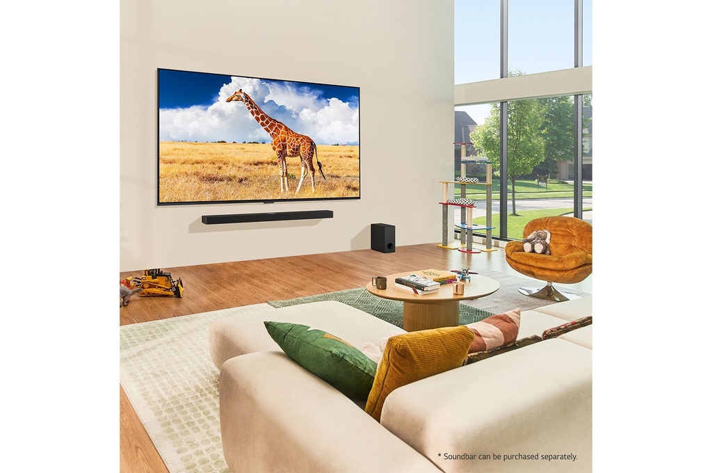 شاشة ال جي 55 بوصة سمارت QNED، بدقة 4K UHD، بريسيفر داخلي - 55QNED80T6B