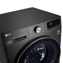 غسالة بخار مع مجفف من ال جي F4R5VGG2E، 9 كيلوجرام - اسود ستيل