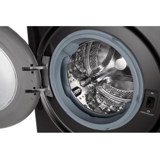 غسالة بخار مع مجفف من ال جي F4R5VGG2E، 9 كيلوجرام - اسود ستيل