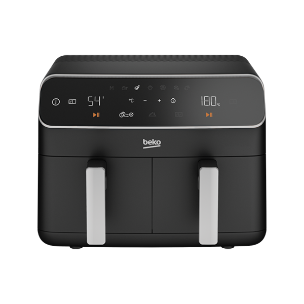 Beko CookFit 2-in-1 Air Fryer, 8.5 Liters, 2400W, Black - FRL 5388 B