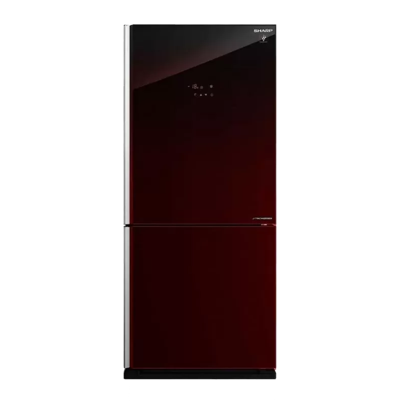ثلاجة شارب انفرتر ديجيتال فريزر سفلي 558 لتر أحمر SJ-GV73J-RD