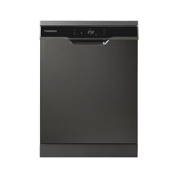 TORNADO Dishwasher 12 Person 60 cm Digital 8 Programs Dark Inox TDV-FN128CDX