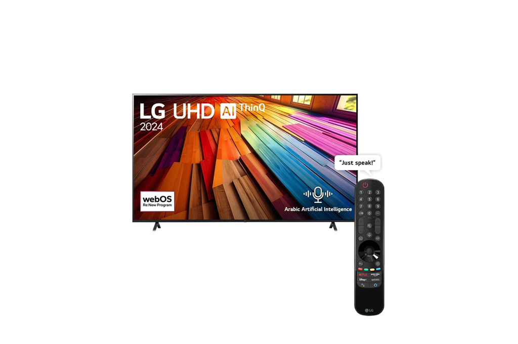 شاشة ال جي 65 بوصة سمارت LED، بدقة 4K UHD، بريسيفر داخلي - 65UT80006LA