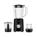 خلاط كهربائي تورنيدو 500 وات سعة 1.5 لتر بمطحنة كبة أسود BL-500T