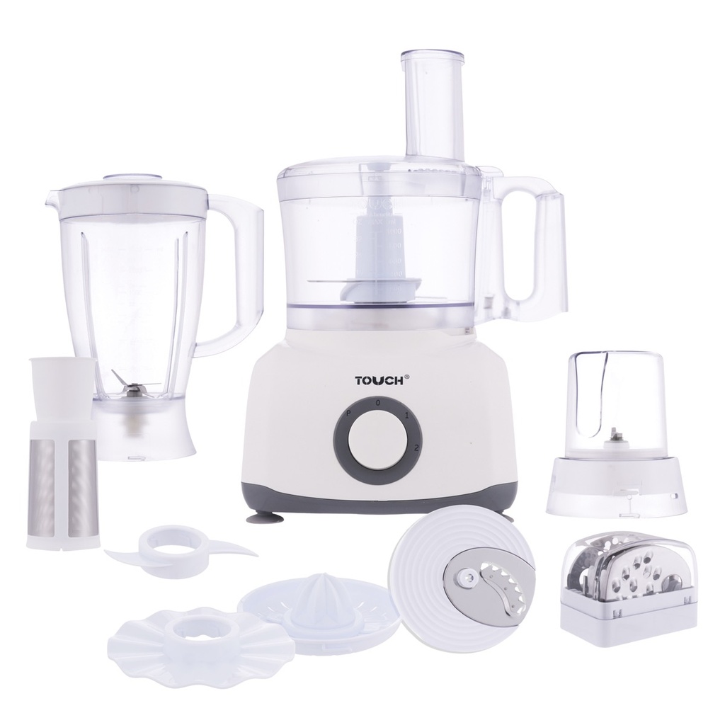 Touch El Zenouki Food Processor, 1000 Watt, White - 40510