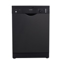 Bosch Series 2 Freestanding Dishwasher, 12 Persons, Black - SMS25AB00V 