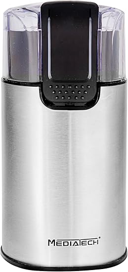 مطحنةبن توابل ميدياتك، 220 وات، فضي - MT-CG907