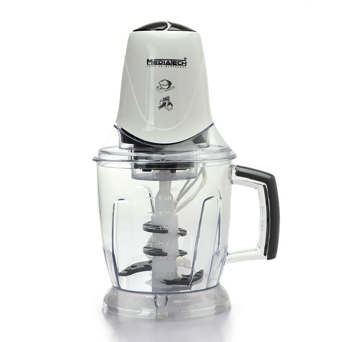 Media Tech Chopper, 700 Watt, 1.5 Liter, White - MT-CR20
