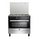 LA GERMANIA Cooker 90 x 60 - 5 Gas Burners Stainless x Black 9M10GRB1X4AWW