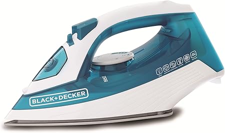 Black & Decker X1575-B5 Steam Iron with Nonstick Soleplate, 1600 W - 2 Years Official Warranty