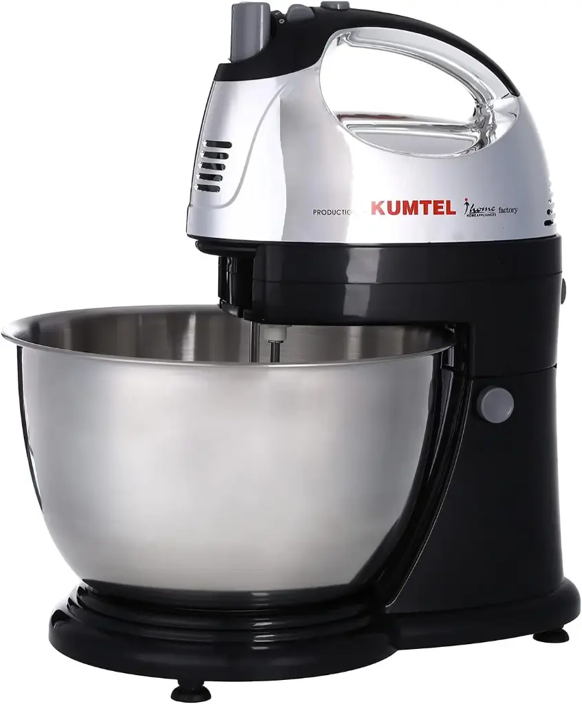 iHome Egg Beater with Dough Mixer, 4.5 Liters, 400 Watts