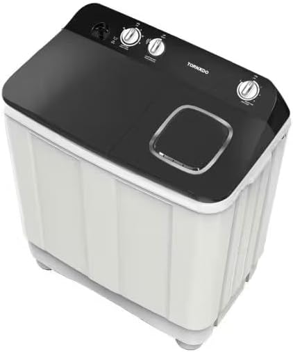 TORNADO Washing Machine Half Auto 10 Kg White x Black TMH-HS10C(WK)