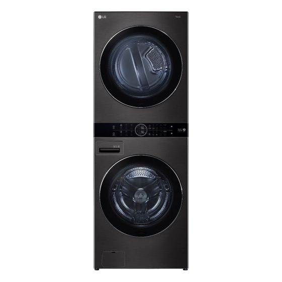LG WashTower Front Load Automatic Wash with Dryer, 21Kg, Inverter Motor, Black - FWT2116BS