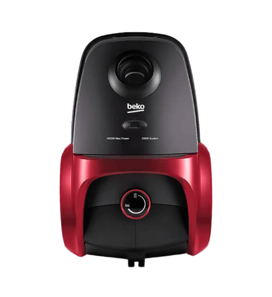 Beko Vacuum Cleaner - 4.5 Liters - 1800 Watts - H13 HEPA Filter - Black/Red - VCC 54320 WP