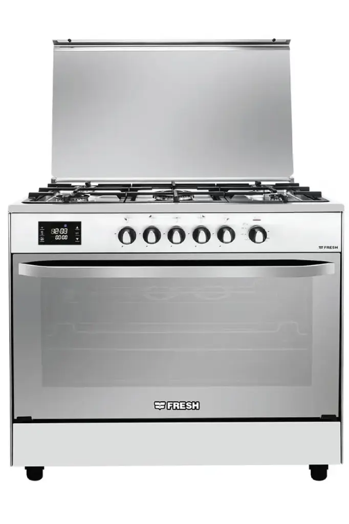 بوتاجاز فريش هامر ديجيتال مزود بمقلاة هوائية - 90 × 60 / 5 شعلة أستانلس ستيل