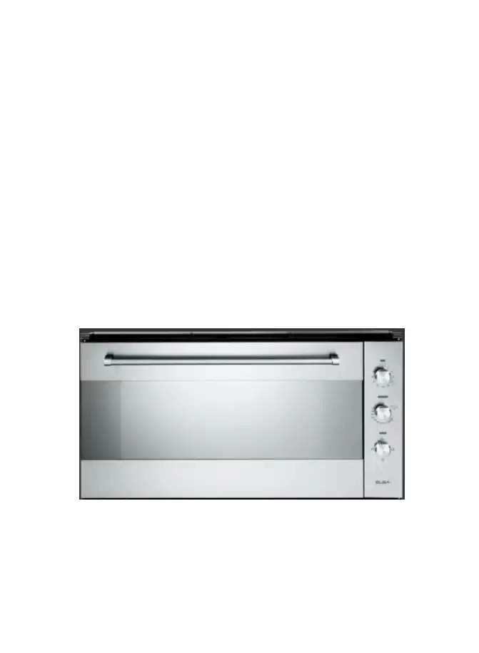 Elba - Built In Gas Oven 90CM, 74Liters, Stainless Steel With 5 Functions And Gas Grill - 109-52XN