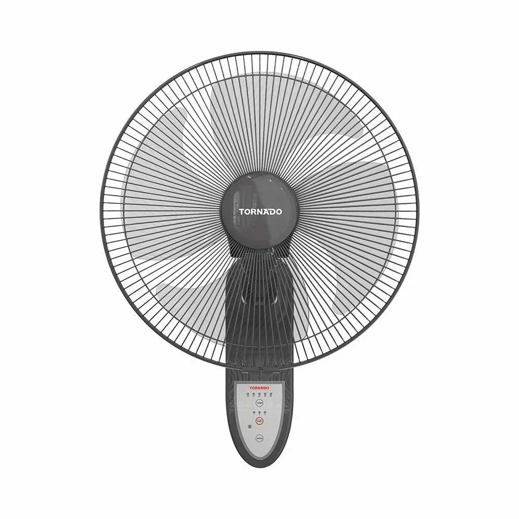  Tornado 16-inch 4-blade wall fan with remote control, gray EPS-16RG