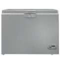 Beko Horizontal Deep Freezer, Defrost, 300 Liters, Silver - HSA32500SEGH